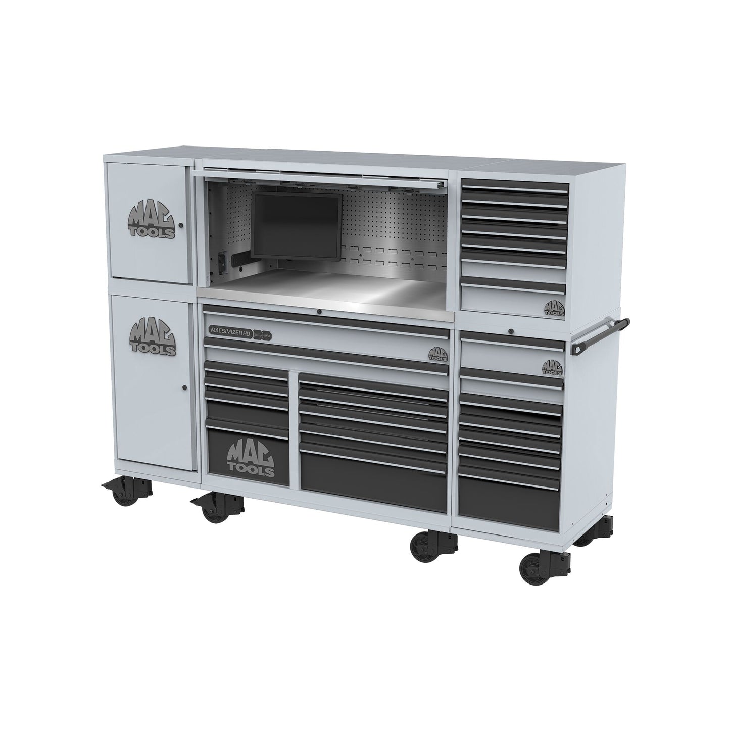 Macsimizer® HD Workstation 56" - Nardo Gray-Matte Black