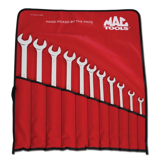 11-PC. SAE Long Knuckle Saver Combination Wrench Set - 12-PT.