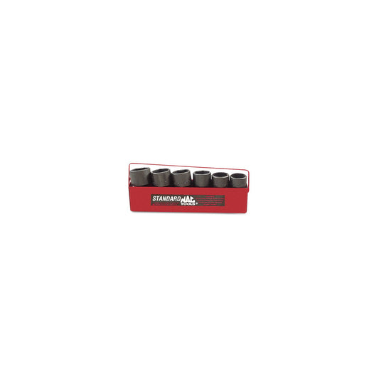6-PC. 1/2" Drive SAE Universal Impact Socket Set - 6-PT.