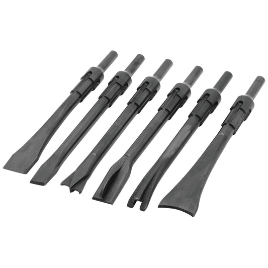6-PC. Non-Turning .401 Shank Air Hammer Bit Set