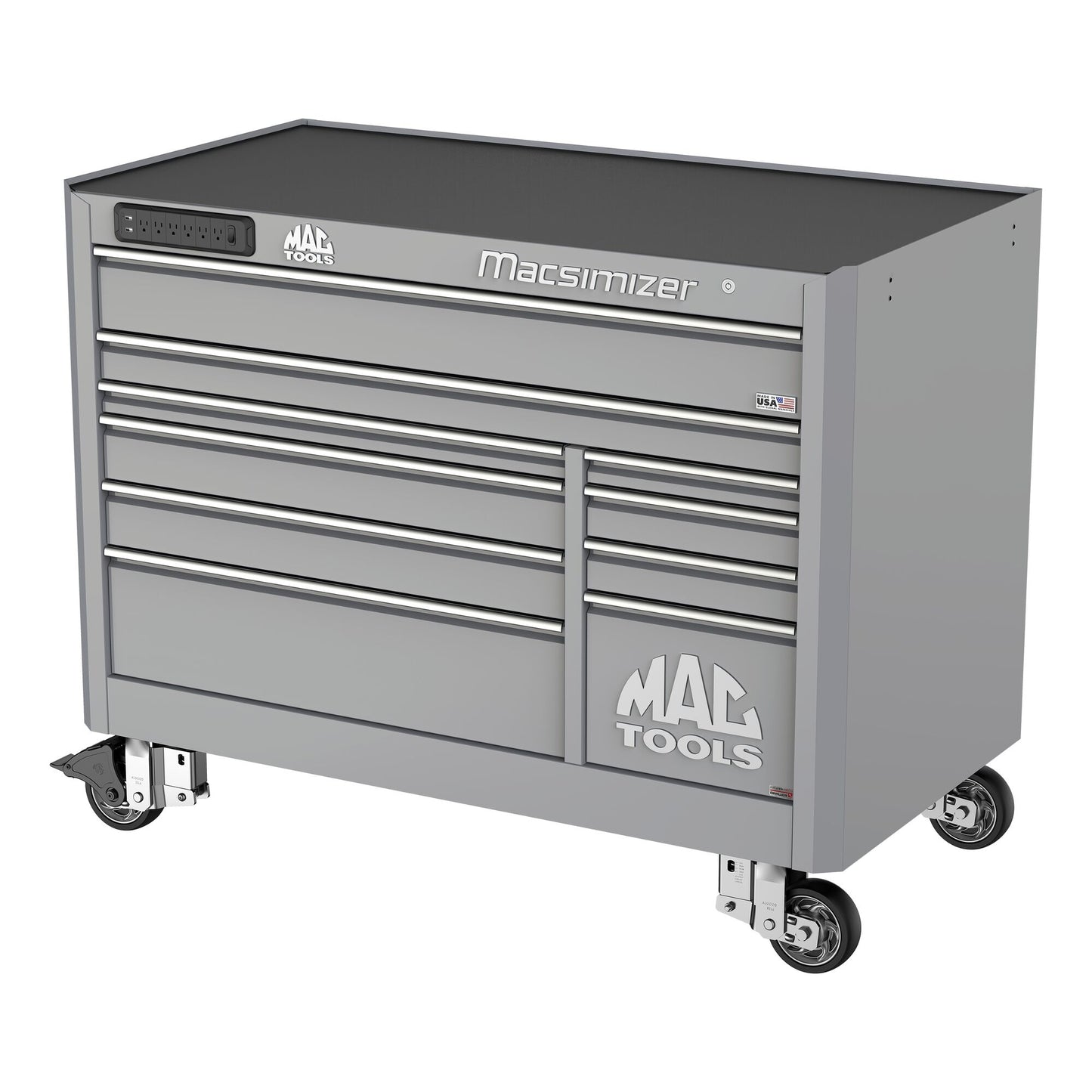 Macsimizer® 10-Drawer Workstation - Mica Gray