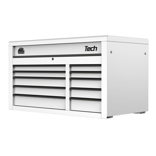Tech™ Series 10-Drawer Top Chest - Titanium White