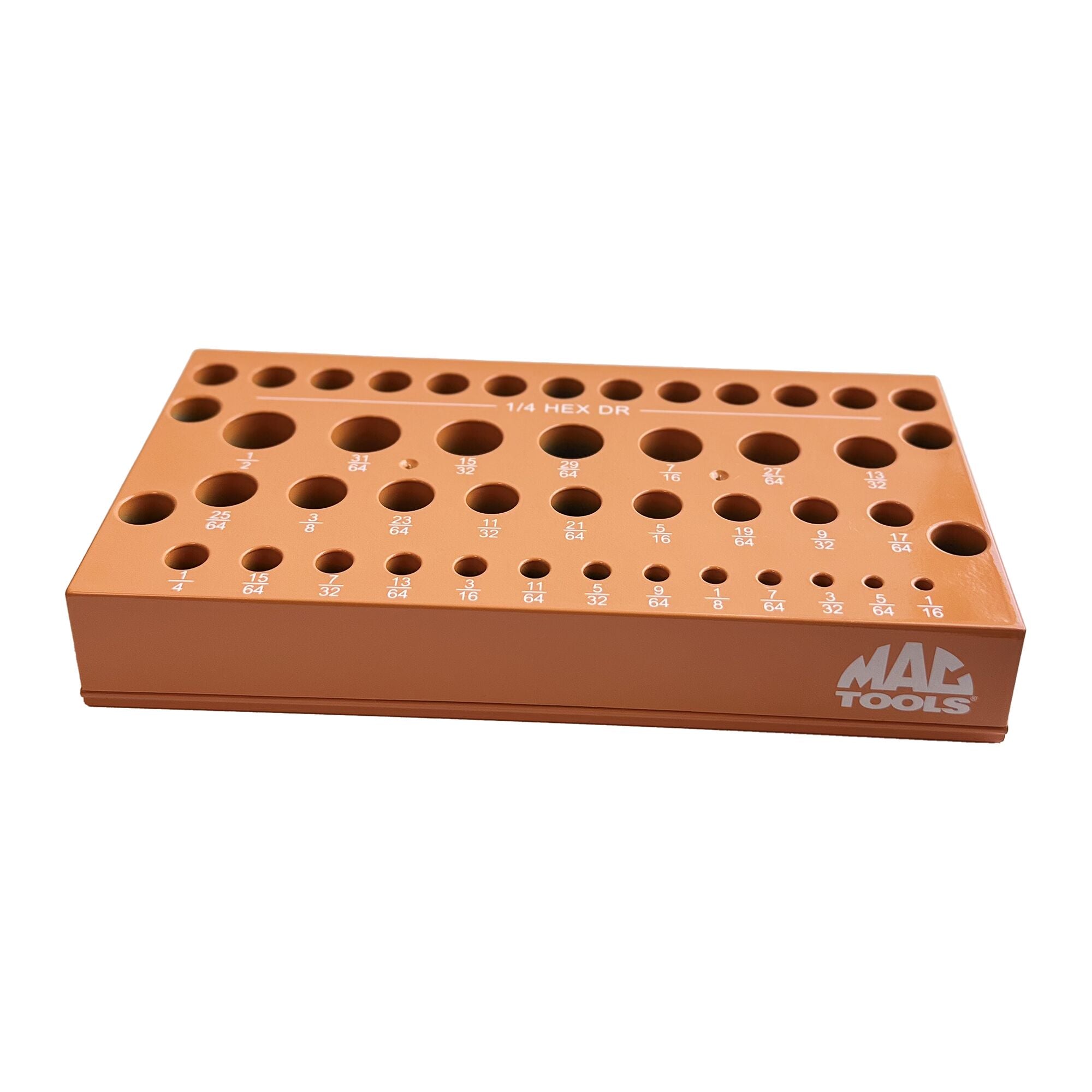 【maho☺︎】 42-Slot Magnetic Drill Bit Holder - Orange