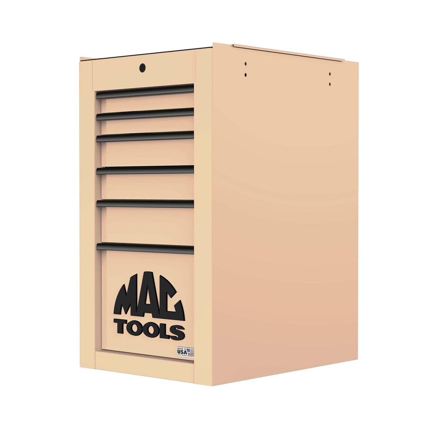 Tech™ Series 6-Drawer Side Cabinet with PowerTech™ Drawer - Desert Tan