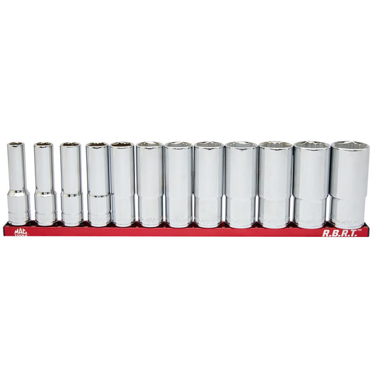 12-PC. 1/2" Drive Deep SAE R.B.R.T.™ Socket Set