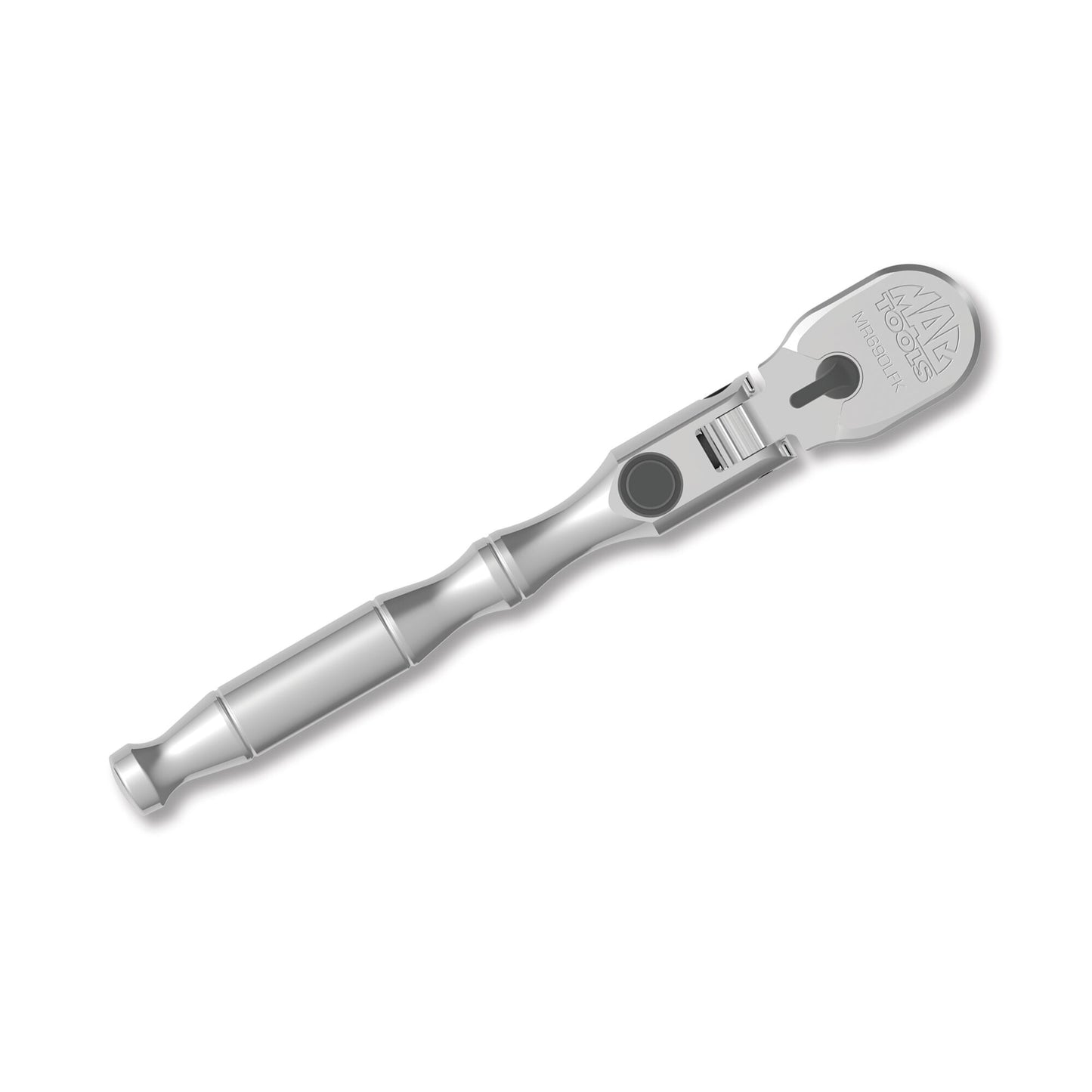 1/4" Drive Axis 90-Tooth Locking Flex-Head Metal-Handle Ratchet - 6"