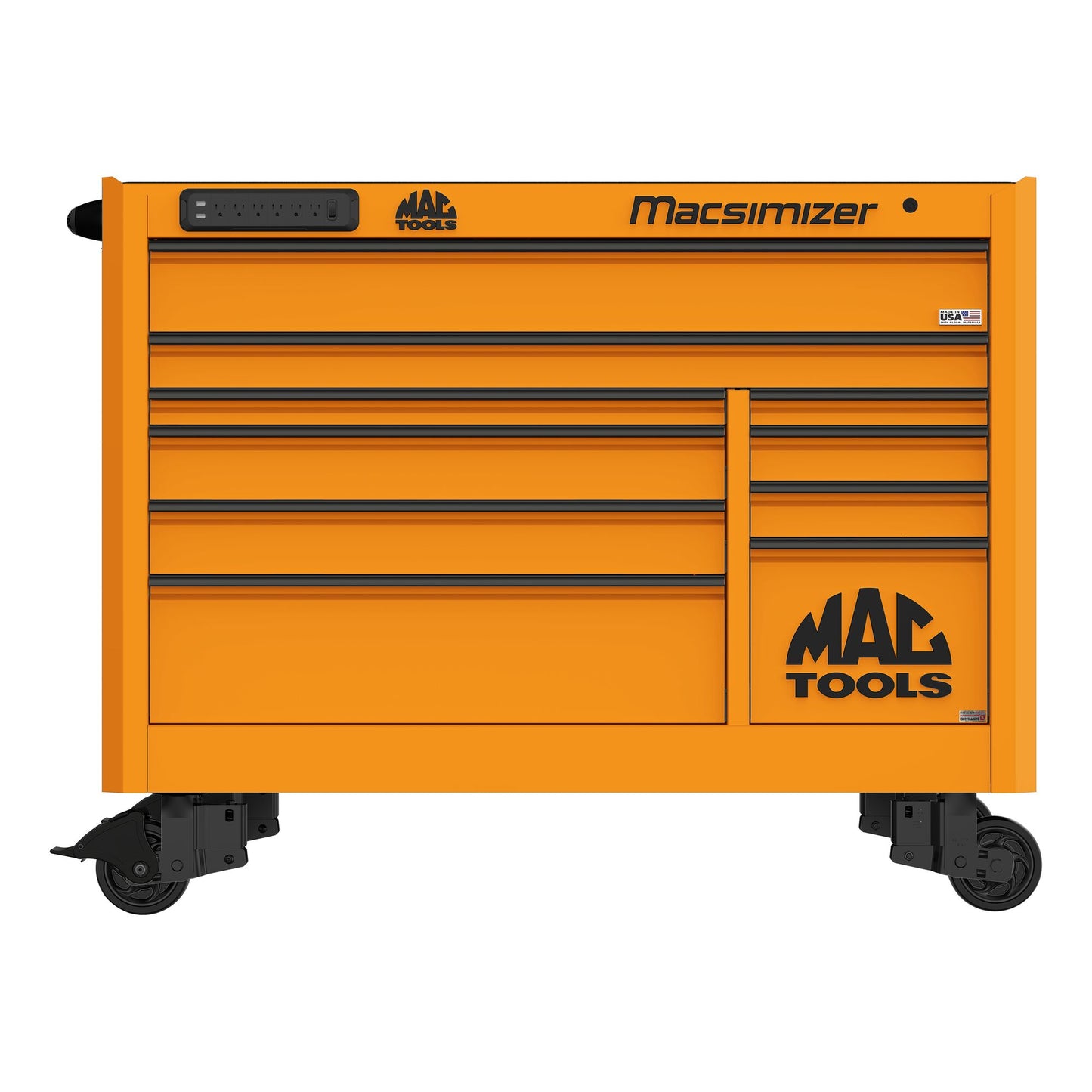 Macsimizer® 10-Drawer Workstation - Fireball Orange