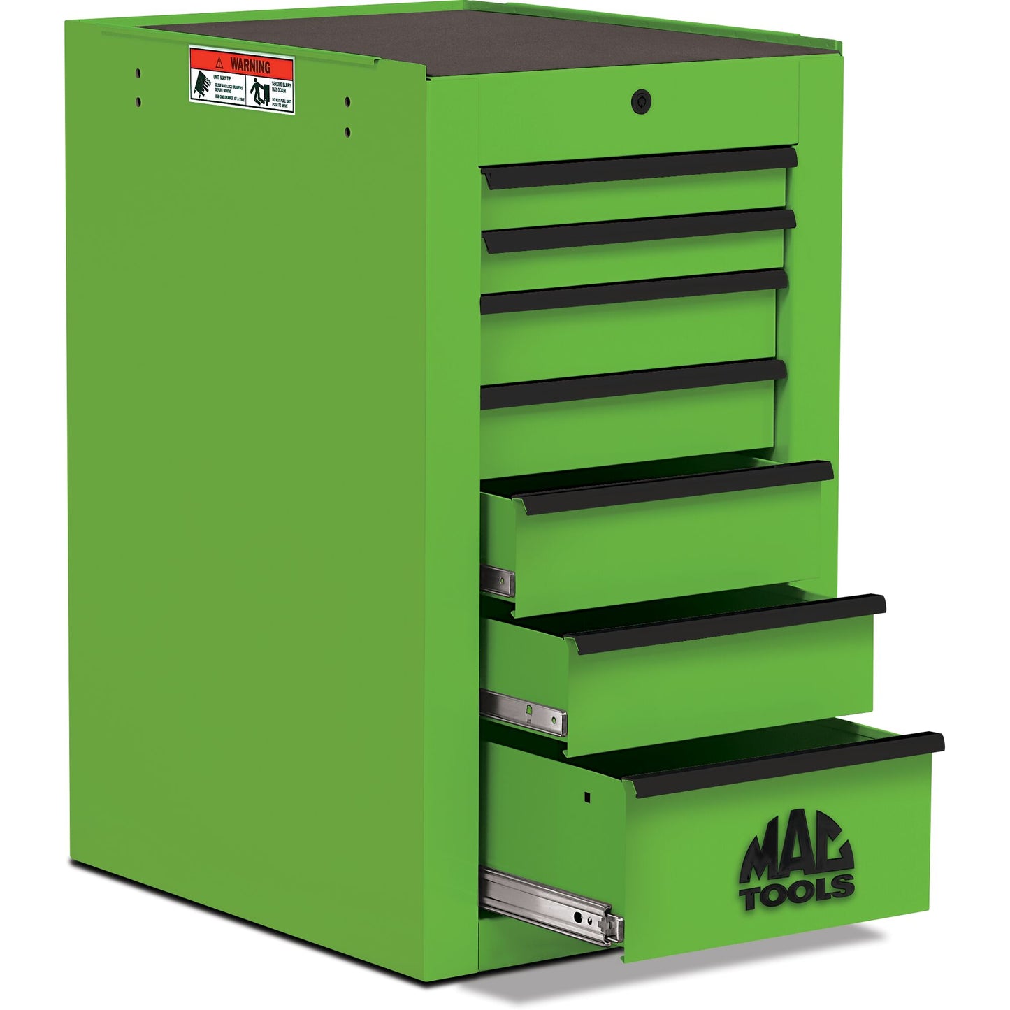 Tech™ Series 7-Drawer Side Cabinet - Lime Green