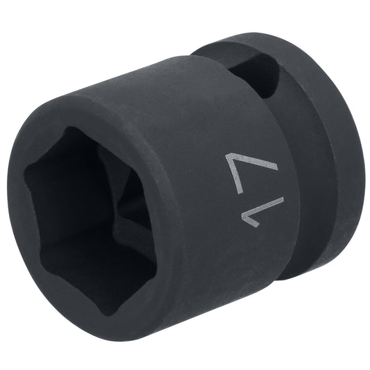 1/2" Drive 6 pt. Stubby Impact Socket - 17mm