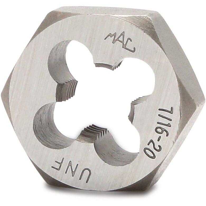 SAE Hexagonal Die 7/16"-20 NF - 1" Shank