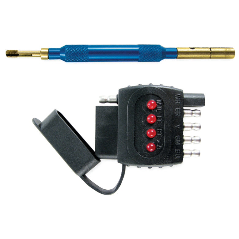 2PC. 4/5Way Pin Trailer Harness Tester and Maintenance Set ET8026