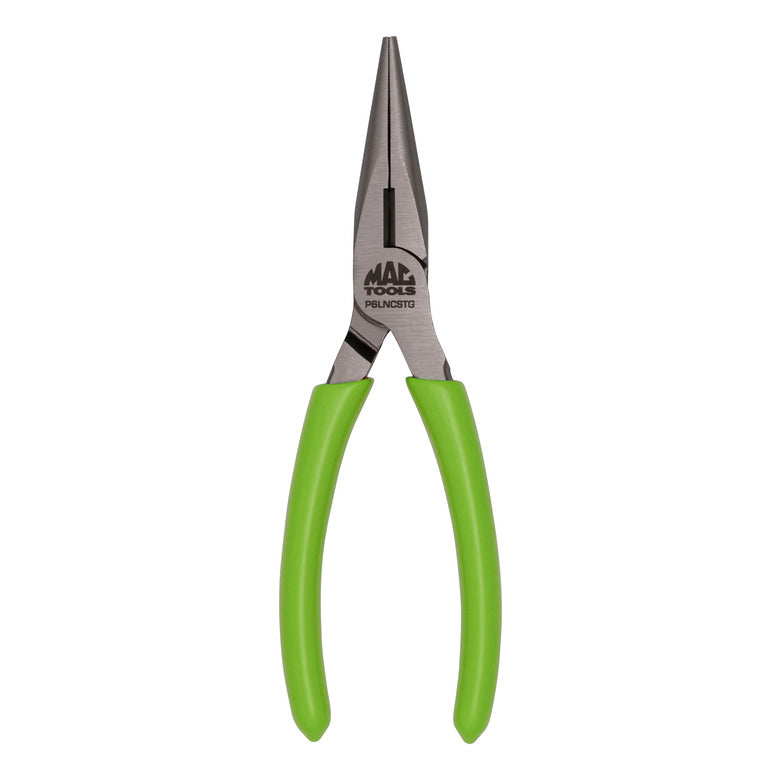 6” Long-Nose C.S.T. Pliers HI-VIZ Green - P6LNCSTG | Mac Tools
