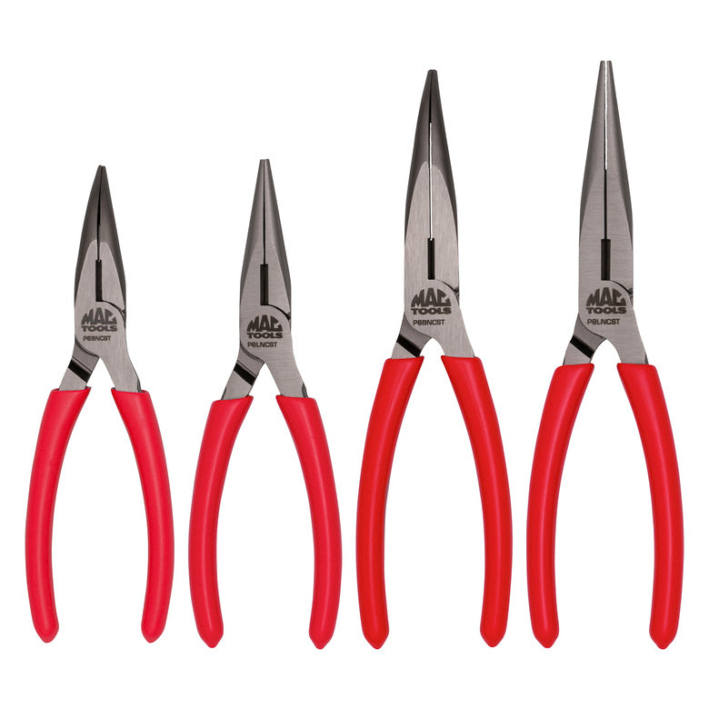 4-PC. Long Nose C.S.T. Pliers Set - PS4LNCST | Mac Tools