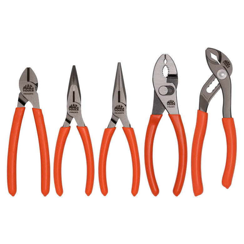 5-PC. Small Combo C.S.T. Pliers Set HI-VIZ Orange - PS5SCSTO | Mac