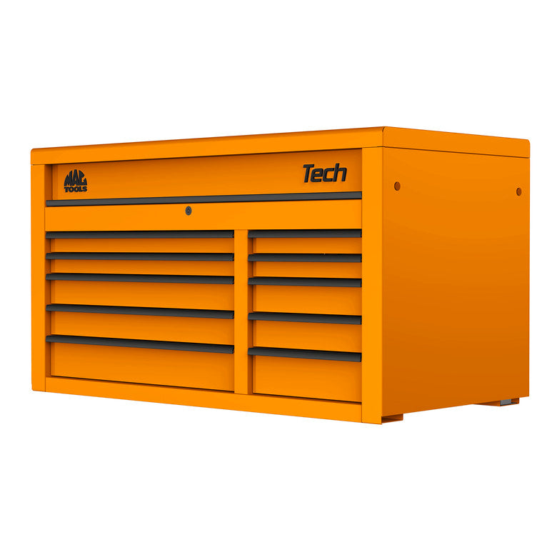 Tech™ Series 10-Drawer Top Chest - Fireball Orange - T5025TC-OR