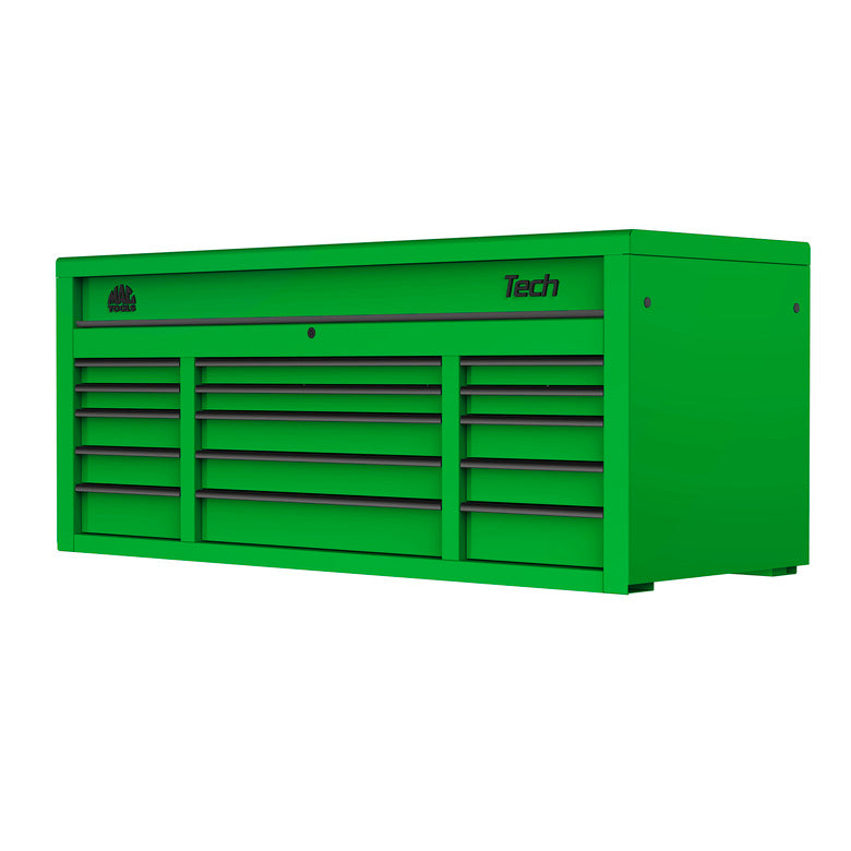 Tech™ Series 15-Drawer Top Chest - Lime Green - T6725TC-LG | Mac Tools