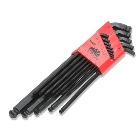 13-PC. SAE Stubby Double-Ball Hex L-Key Set