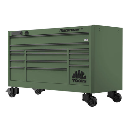 Macsimizer® 14-Drawer Workstation - Olive Green