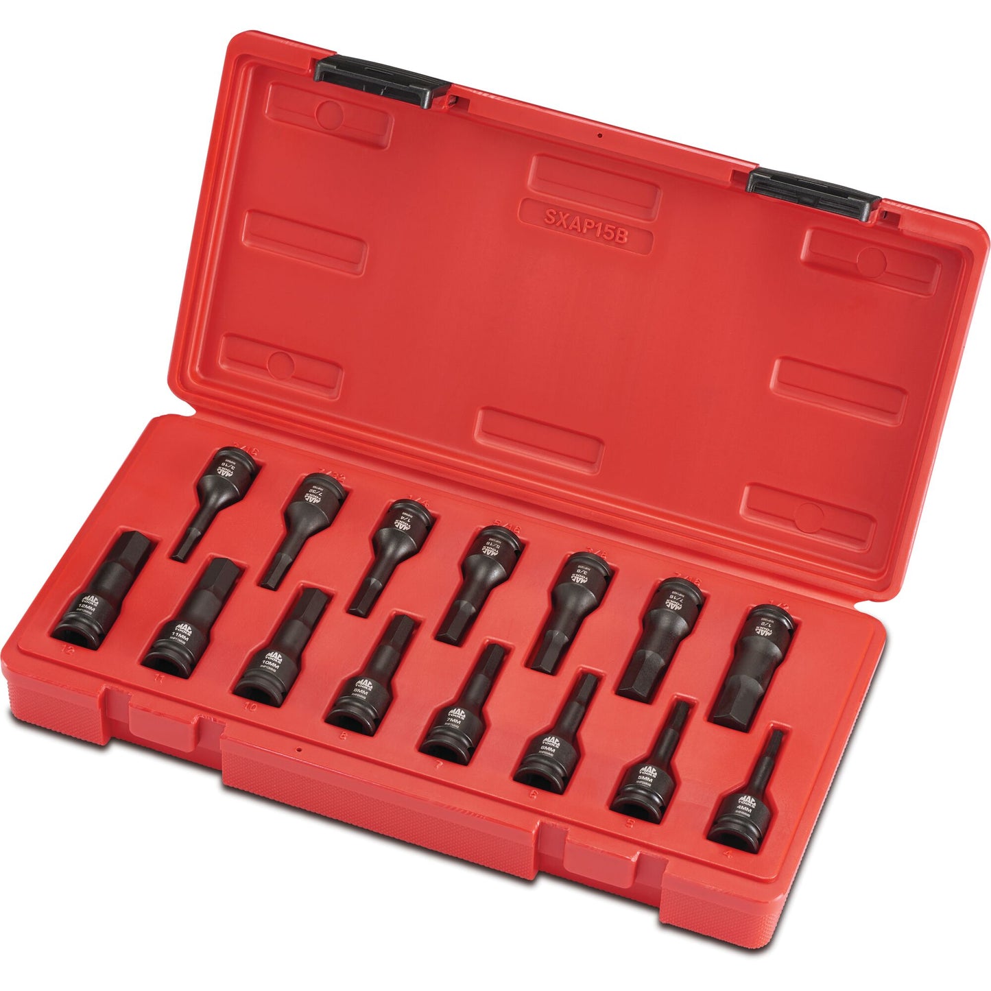 15-PC. 3/8" Drive Impact Hex Driver Set