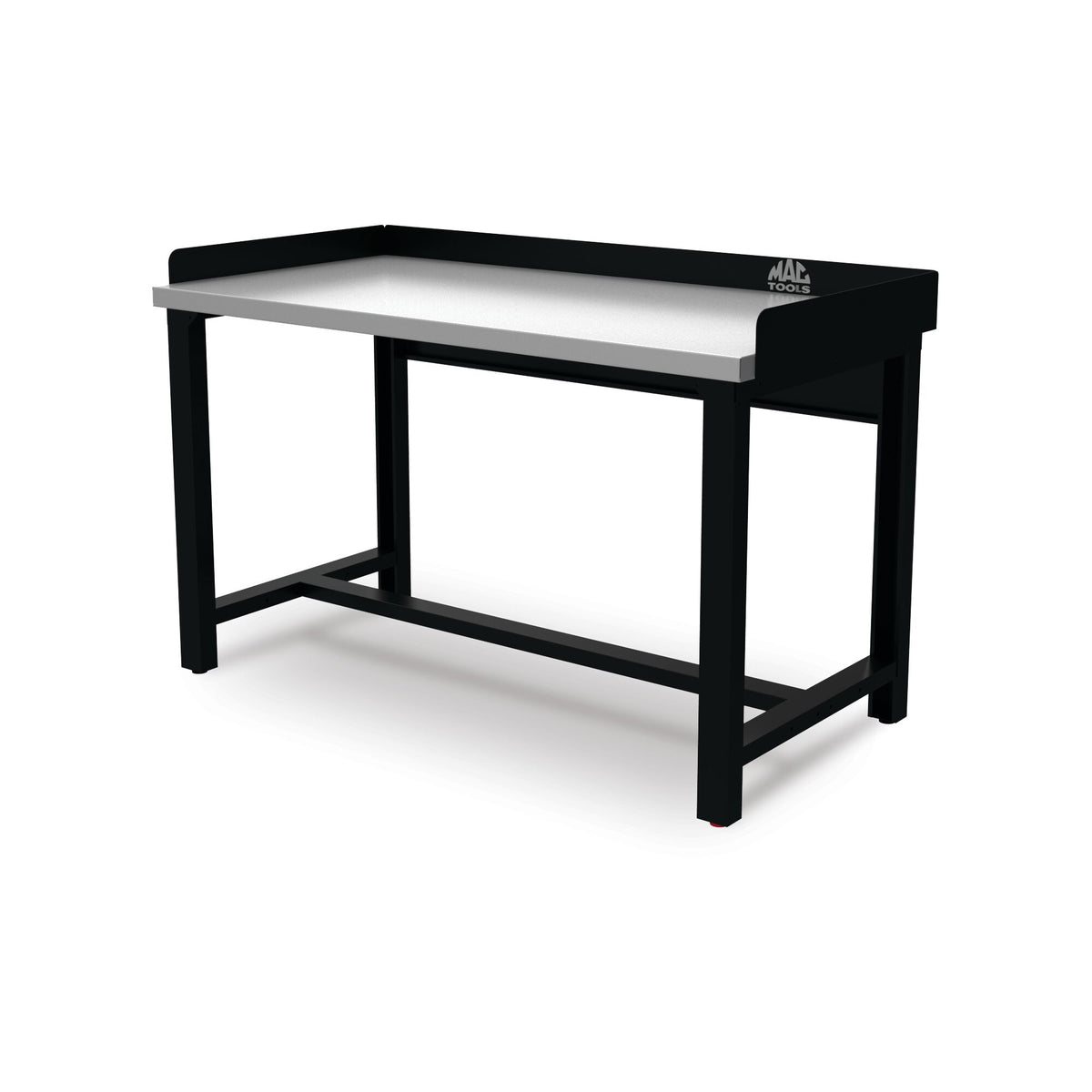 Stationary Workbench with Stainless Steel Work Surface - Galaxy Black
