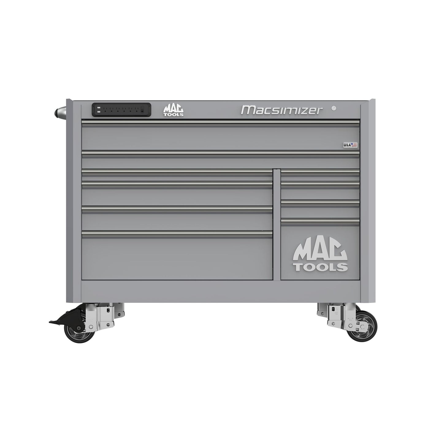 Macsimizer® 10-Drawer Workstation - Mica Gray