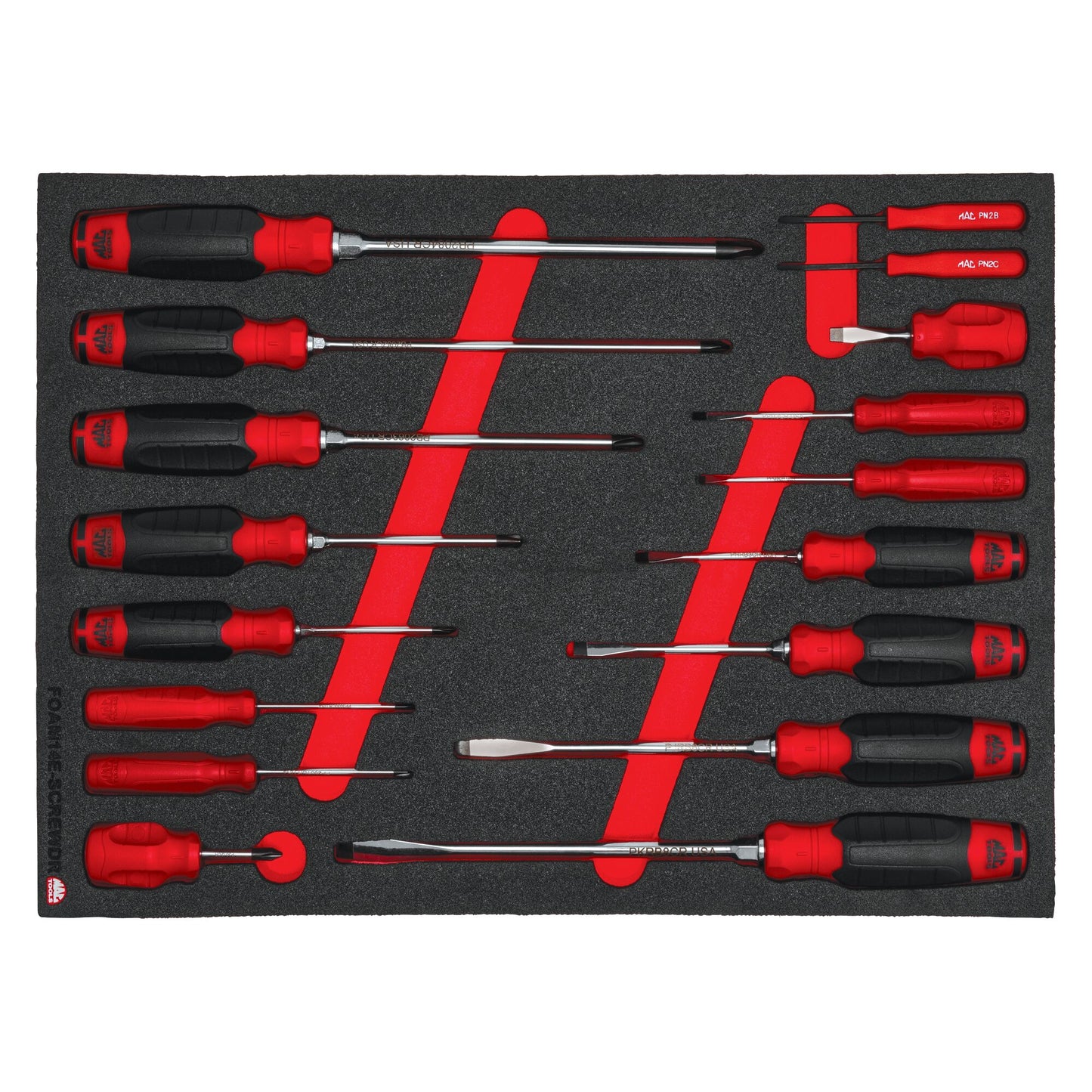 17-PC. Screwdriver Foam Set