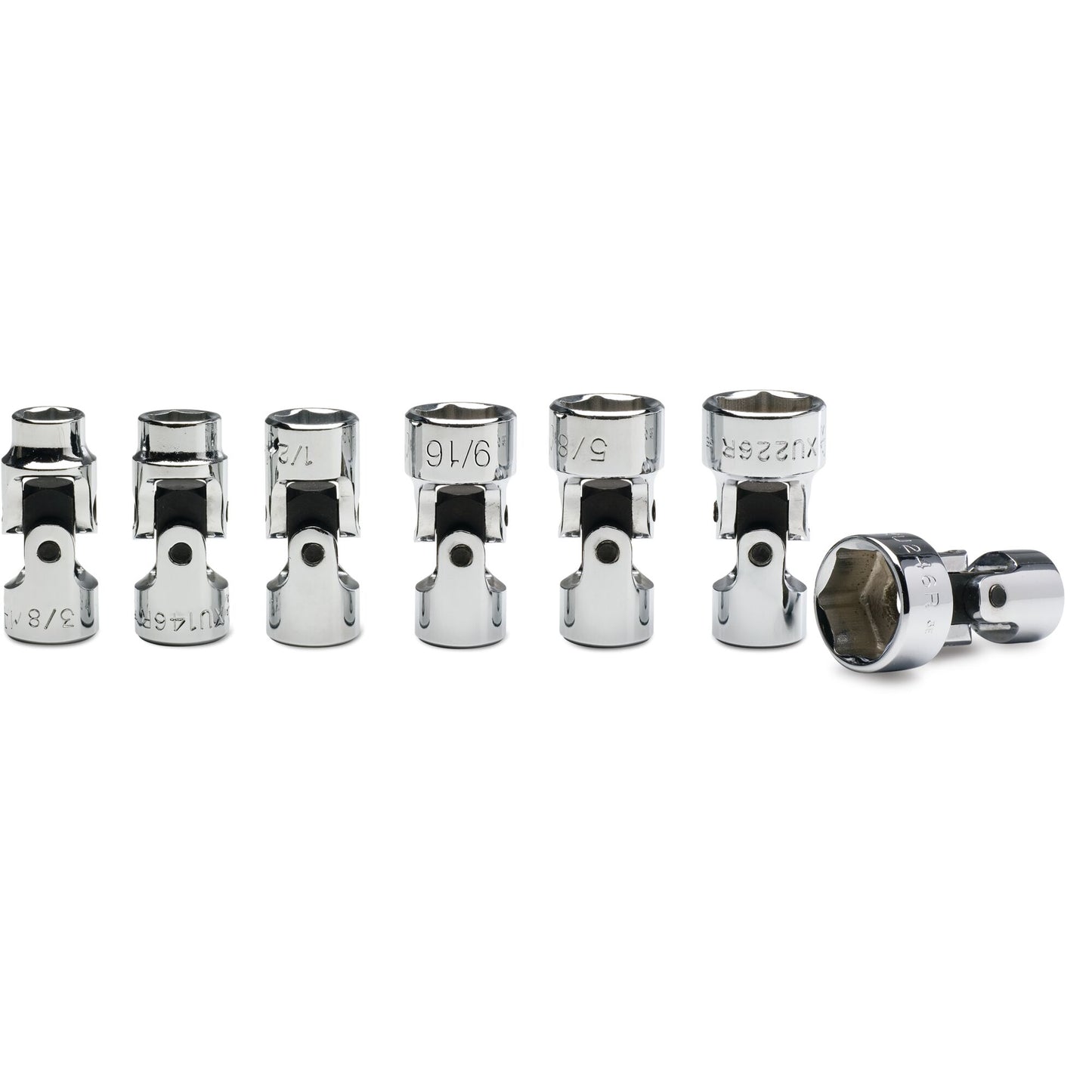 7-PC. 3/8" Drive SAE Universal Socket Set - 6-PT.