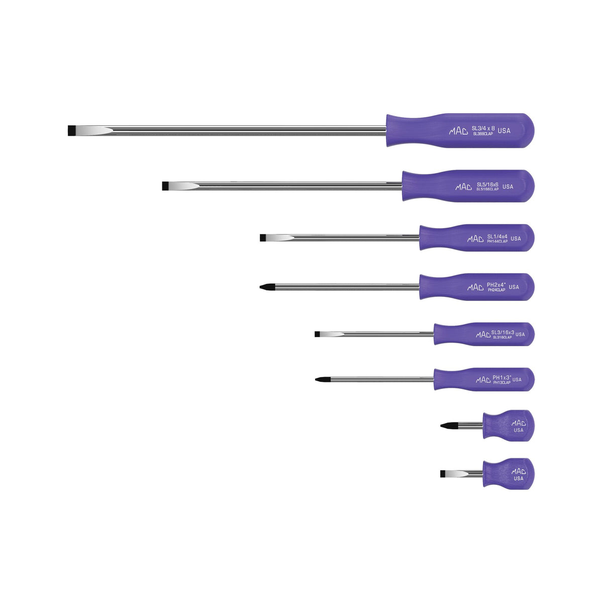 8pc MAClassic™ Combo Screwdriver Set - Purple