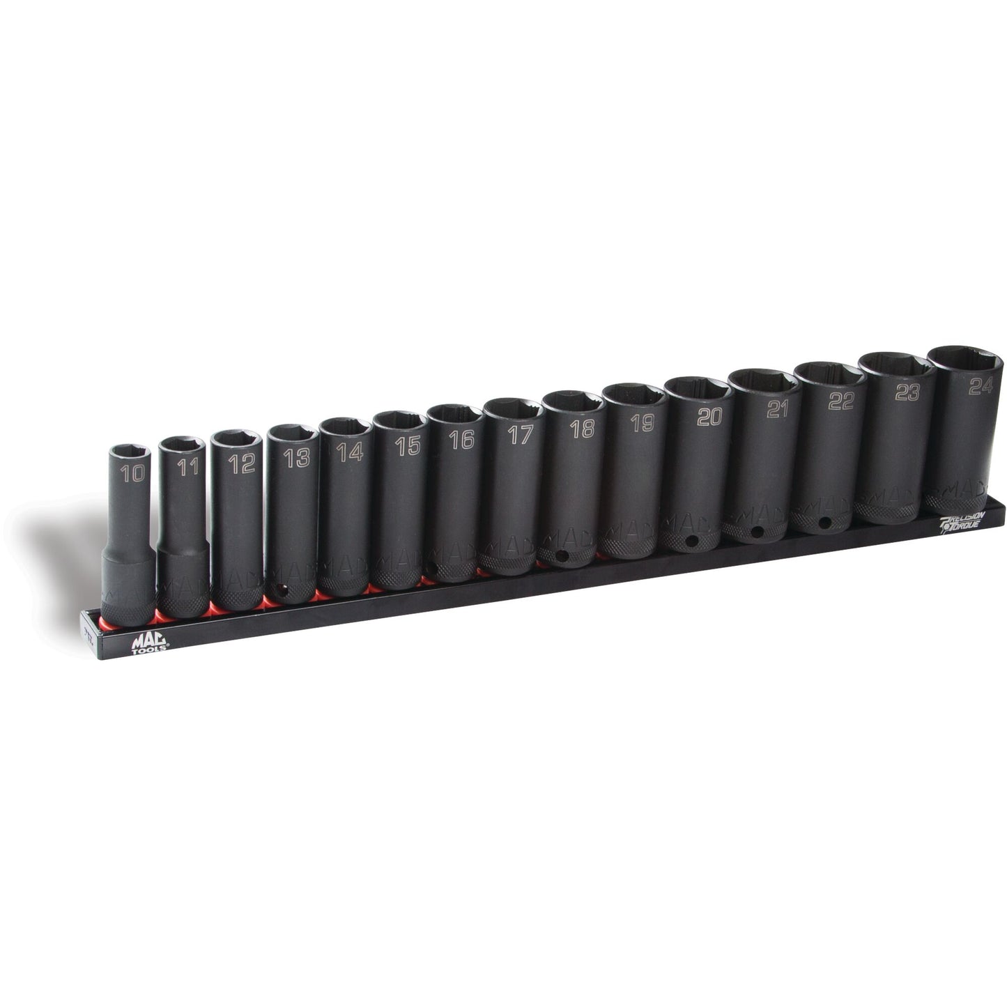 15-PC. 3/8" Drive Metric Deep Impact Socket Set - 6-PT.