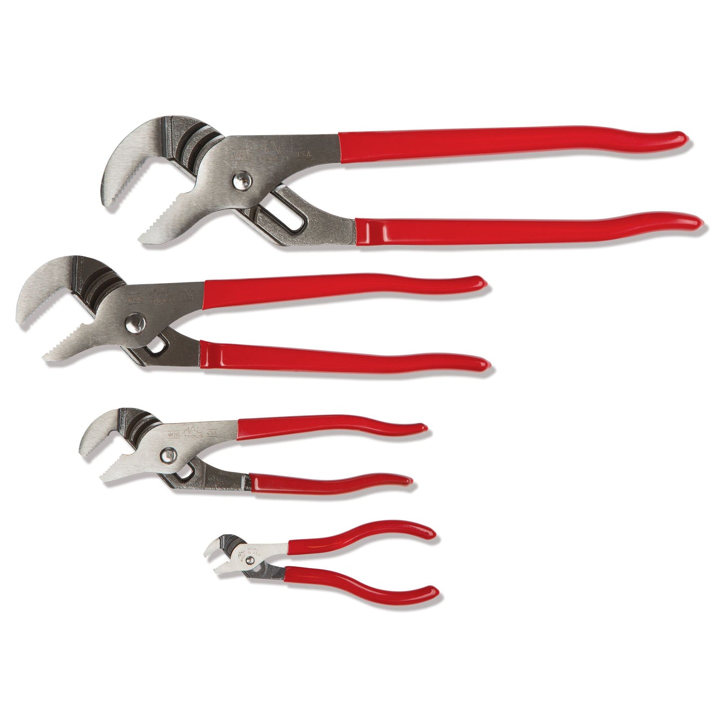 Pliers Set, Slip-Joint in Plastic Tray - 4-PC.