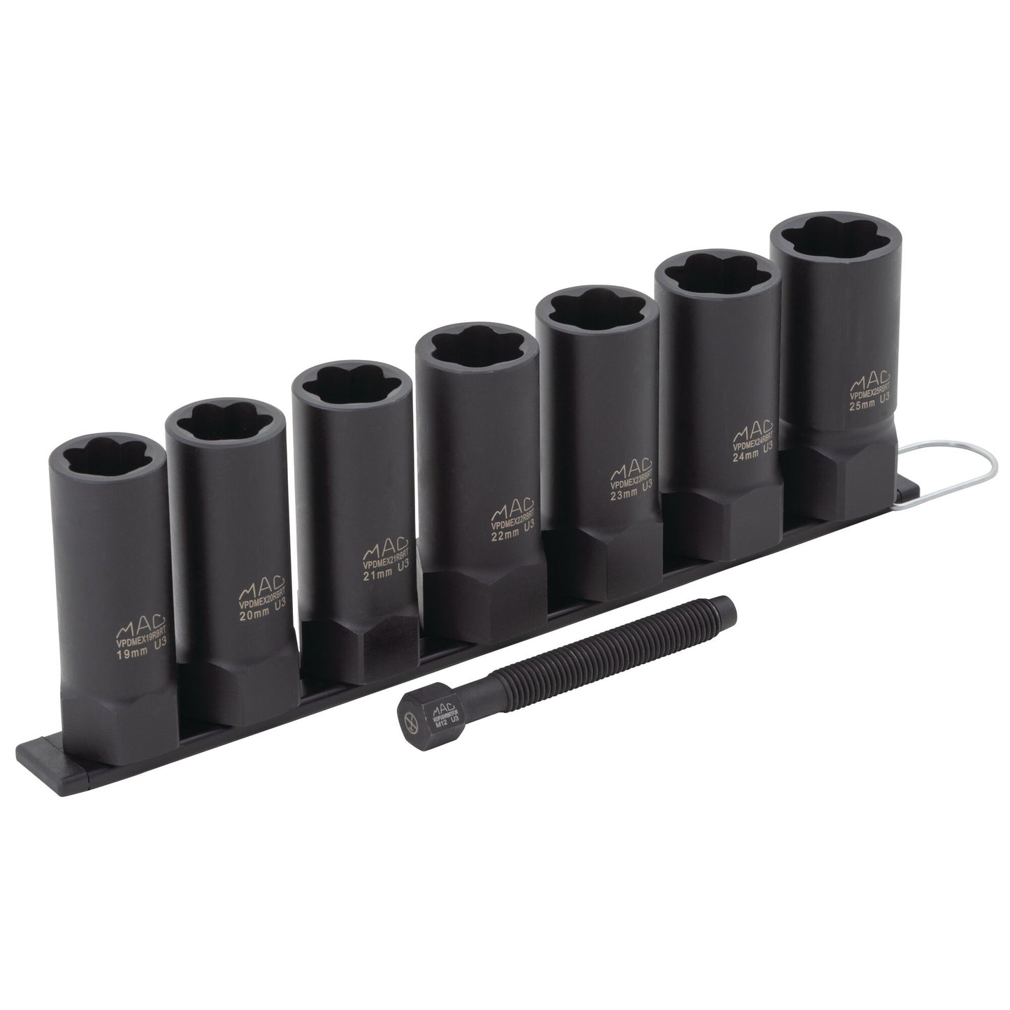 7-PC. 1/2" Drive R.B.R.T™ Metric Impact Foreign Object Removal (FOR) Deep Extractor Socket Set