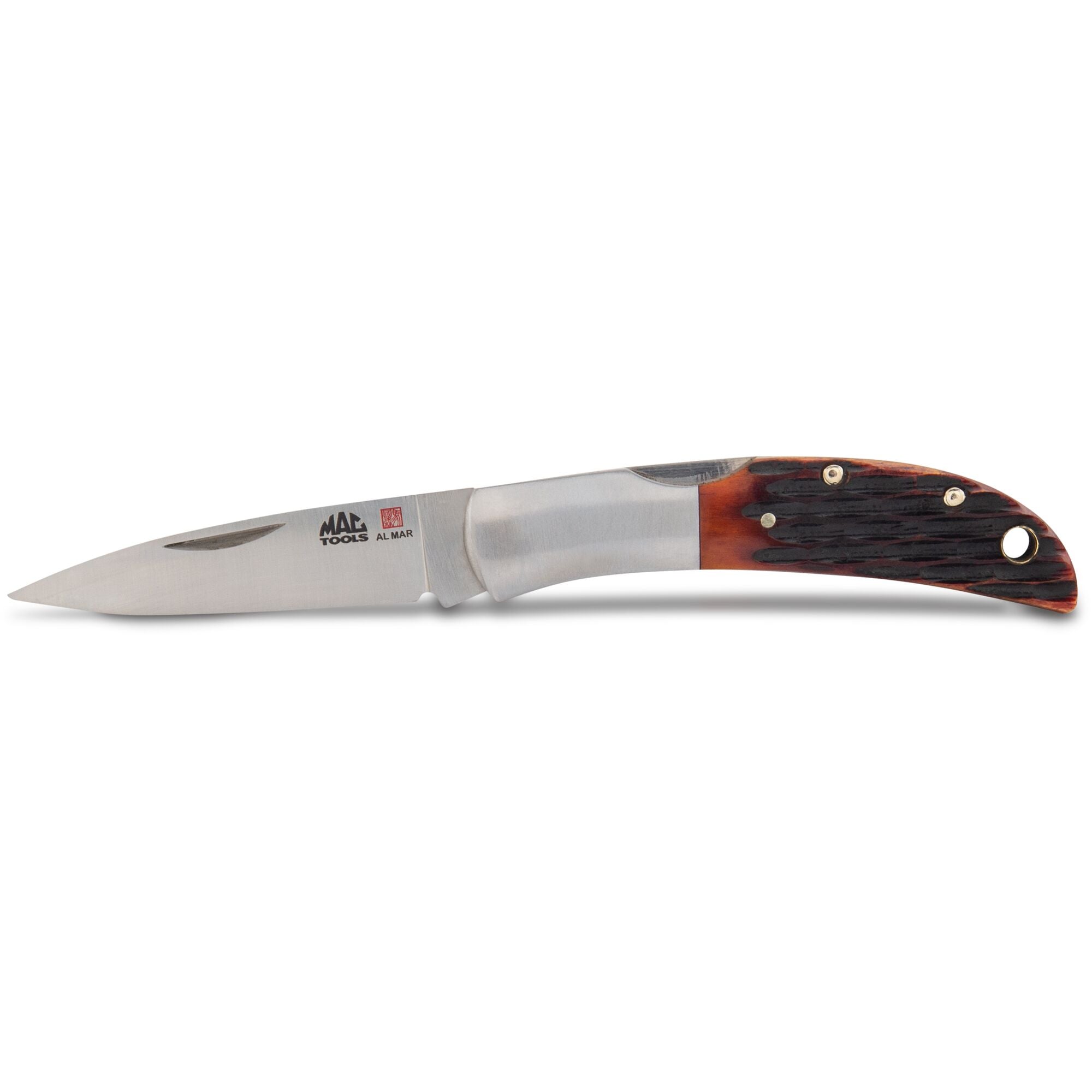 Mac Tools® Al Mar® Honey Jigged Bone Hawk™ Classic Folding Knife 2.5