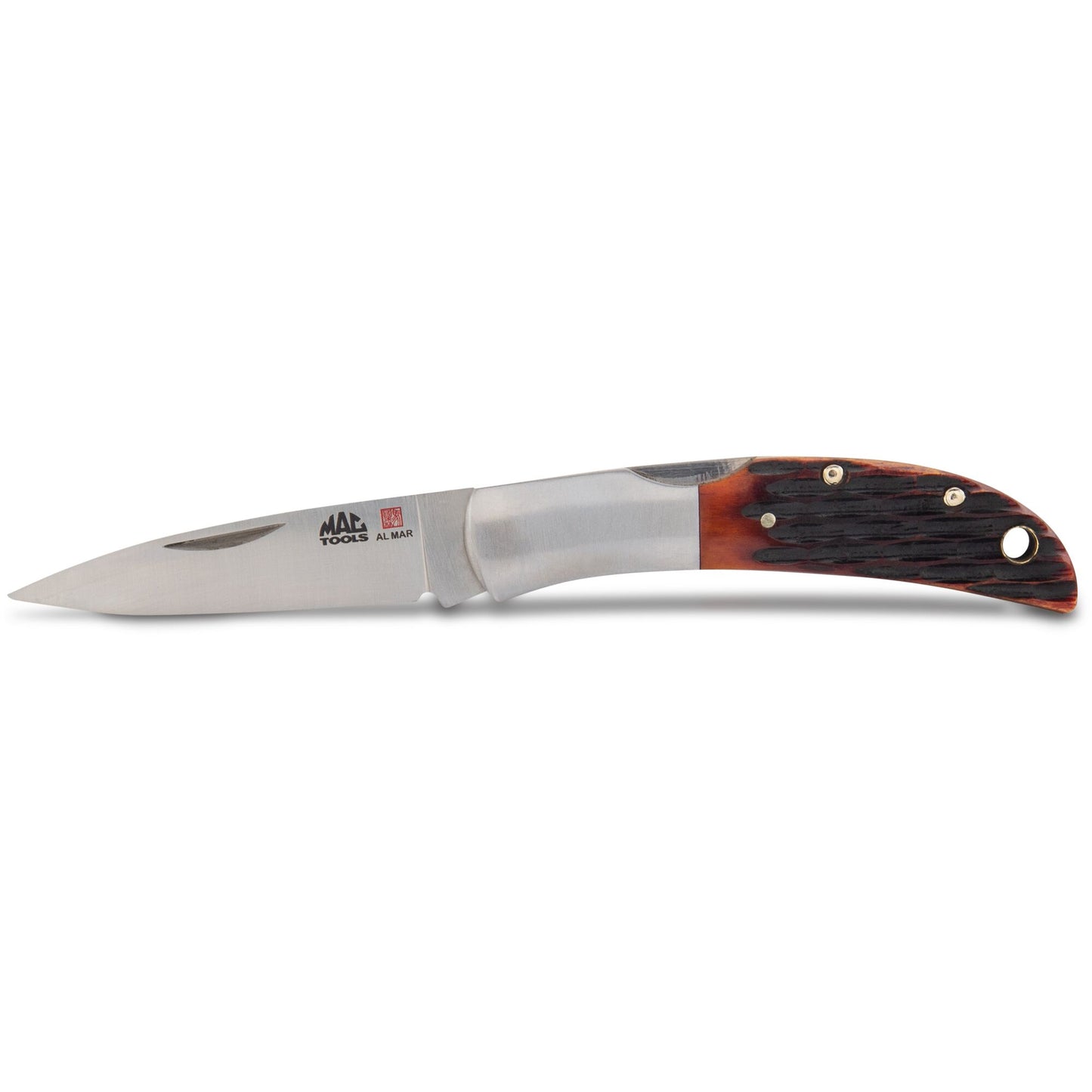 Mac Tools® Al Mar® Honey Jigged Bone Hawk™ Classic Folding Knife 2.5"