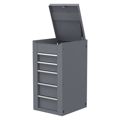 5-Drawer Side Box for UC3720 (MB199) Carts - Carbon Gray
