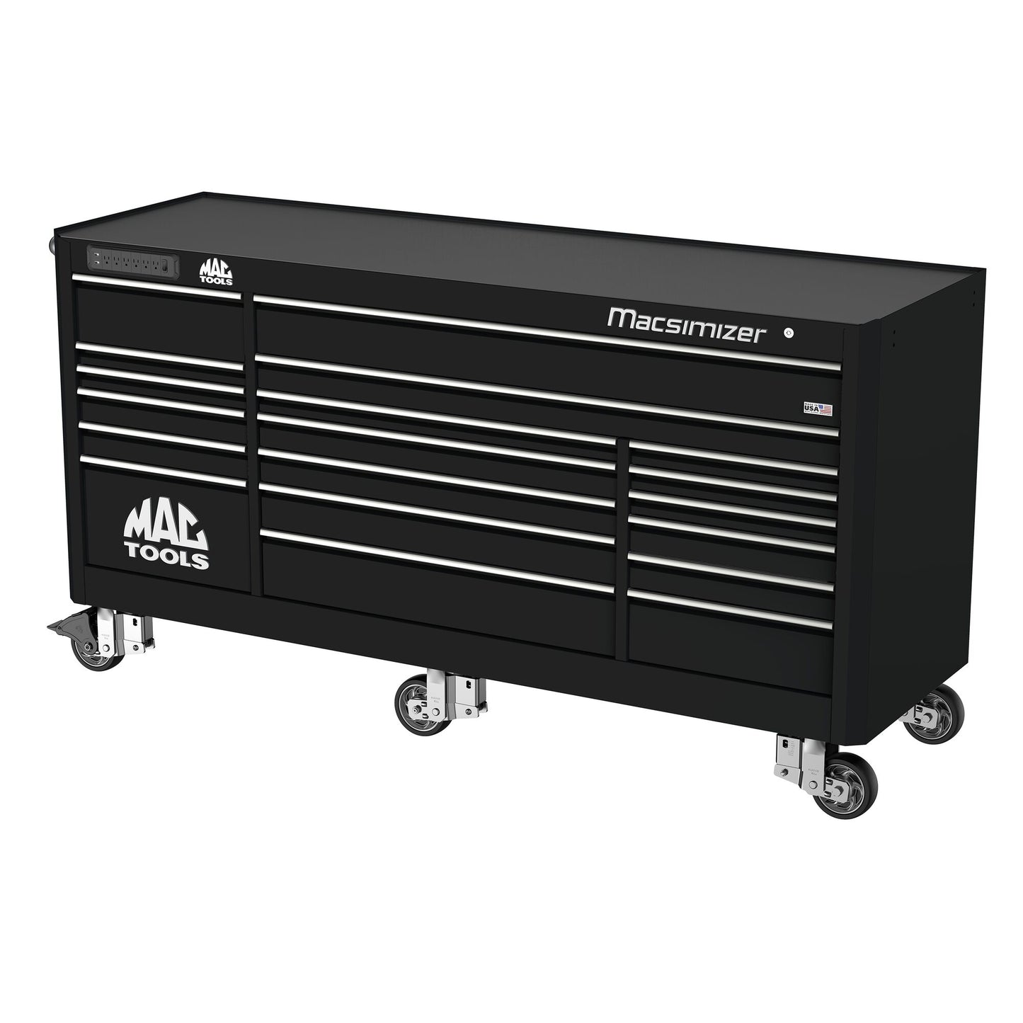Macsimizer® 19-Drawer Workstation - Flat Black