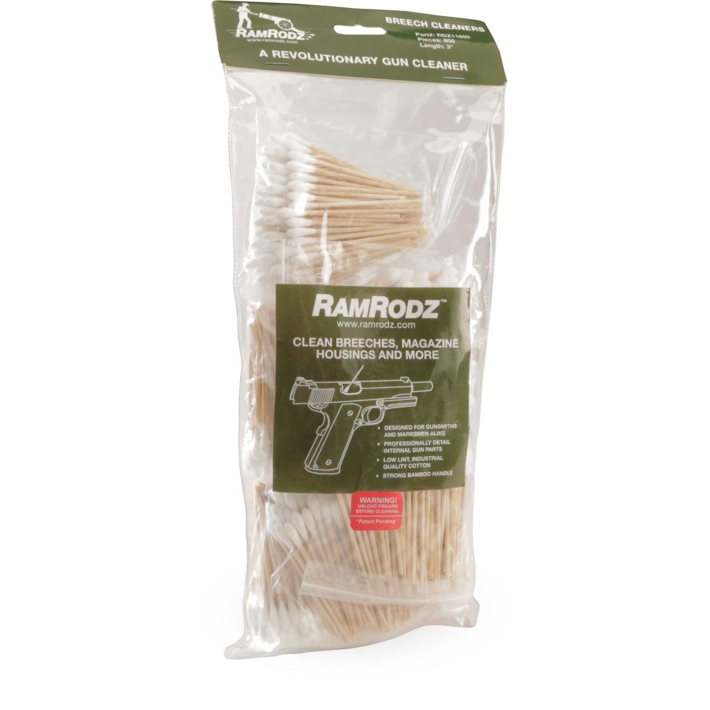 RamRodz™ Breech Cleaner - 800-PK.