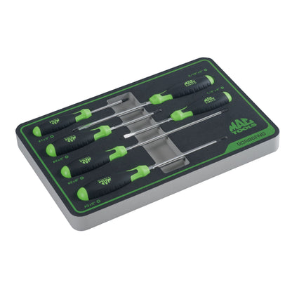 6-PC. Screwdriver Set in Foam – Green