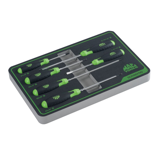 6-PC. Screwdriver Set in Foam – Green
