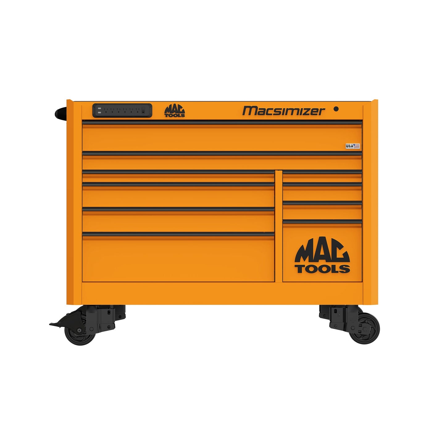 Macsimizer® 10-Drawer Workstation - Fireball Orange