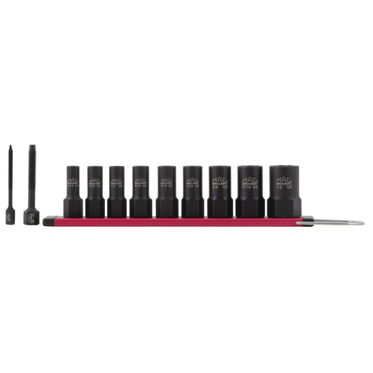 9-PC. 1/4" Drive R.B.R.T™ SAE Impact Foreign Object Removal (FOR) Extractor Socket Set