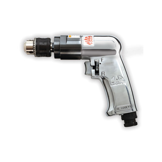 3/8" Reversible Aluminum Keyed-Chuck Air Drill