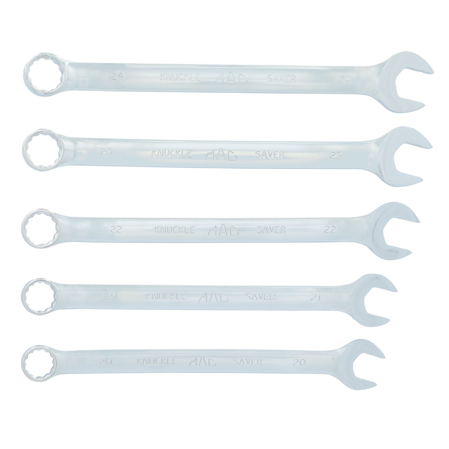 5-PC. Knuckle Saver Metric Combination Wrench Set