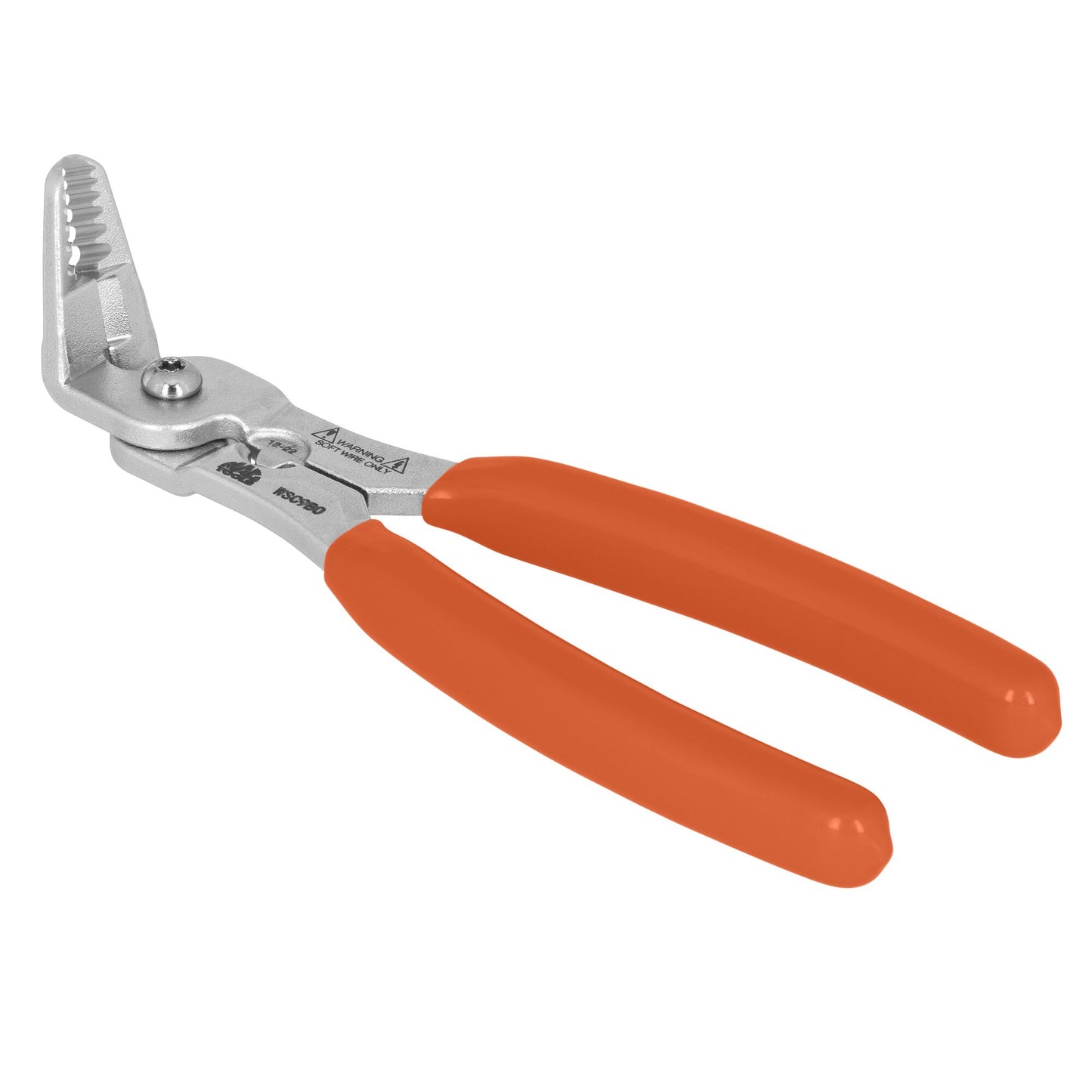 Angled Wire Stripper/Cutter/Crimper - Orange