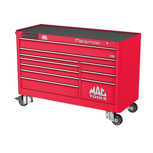 Macsimizer® 10-Drawer Workstation - Firebrick Red