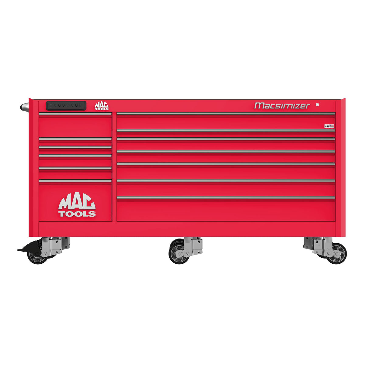 Macsimizer® 13-Drawer Workstation - Firebrick Red