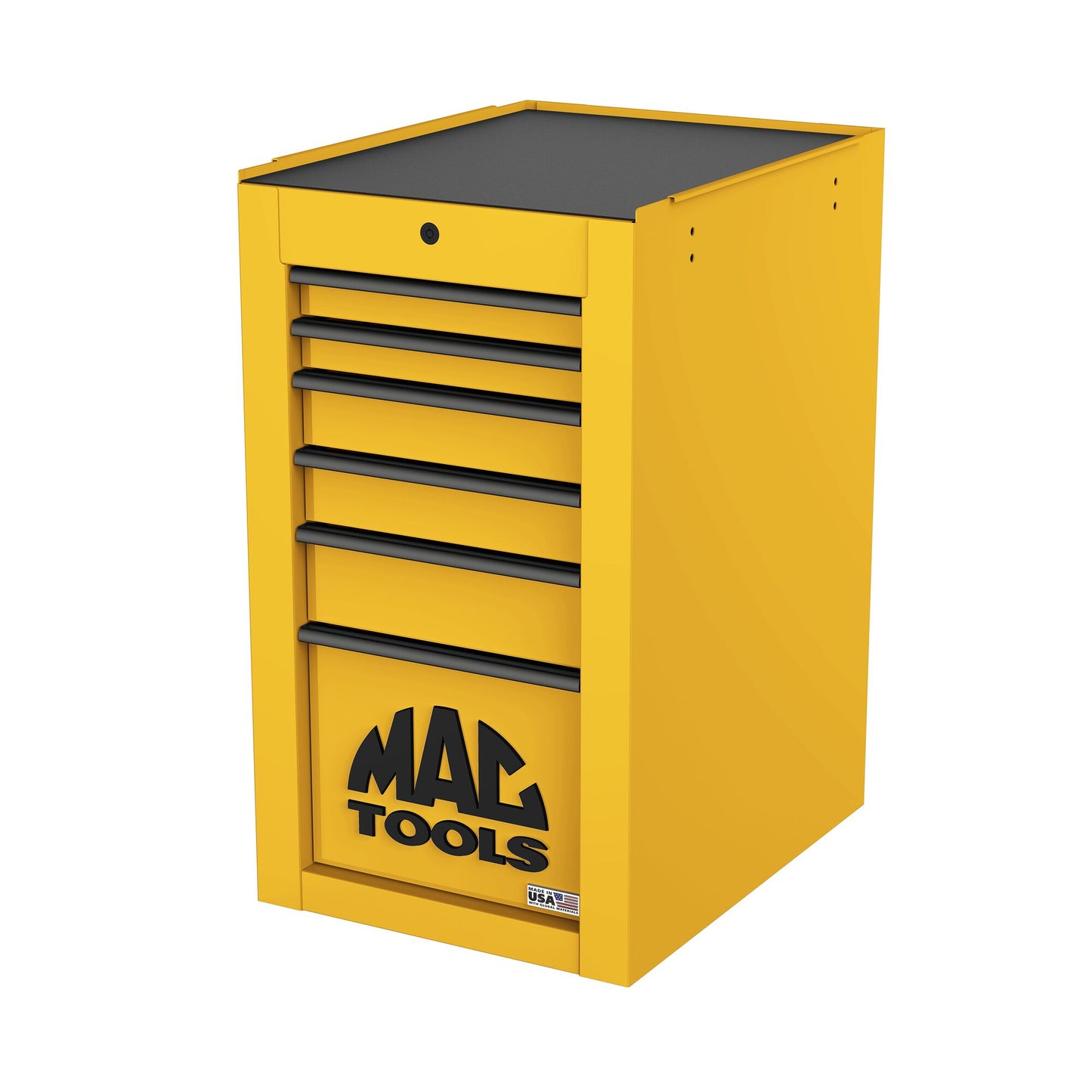 Tech™ Series 6-Drawer Side Cabinet with PowerTech™ Drawer - Sunburst Yellow