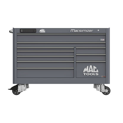 Macsimizer® Series 10-Drawer Workstation with PowerTech™ Drawer - Carbon Gray