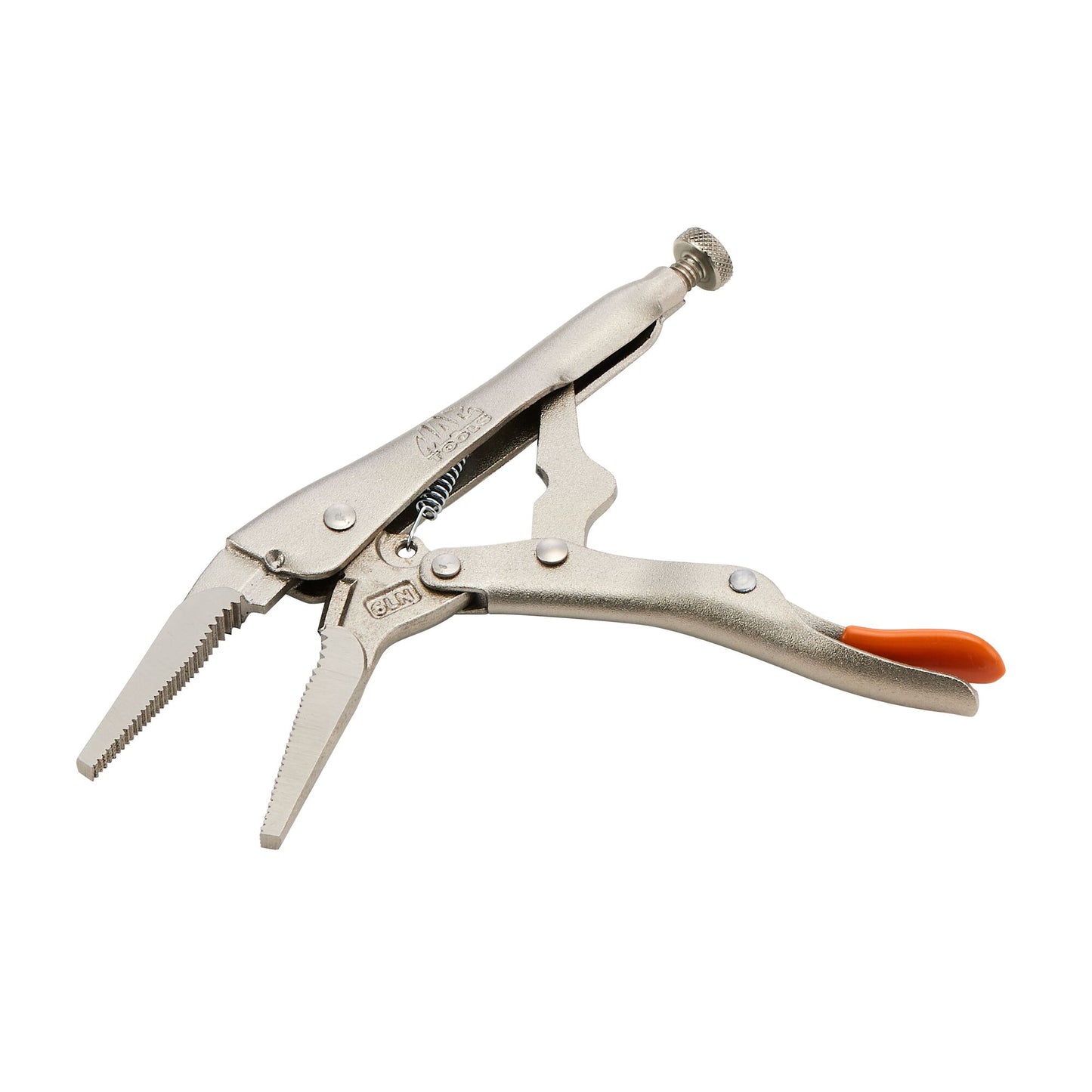 6" Long Nose Trigger Release Locking Pliers - Orange