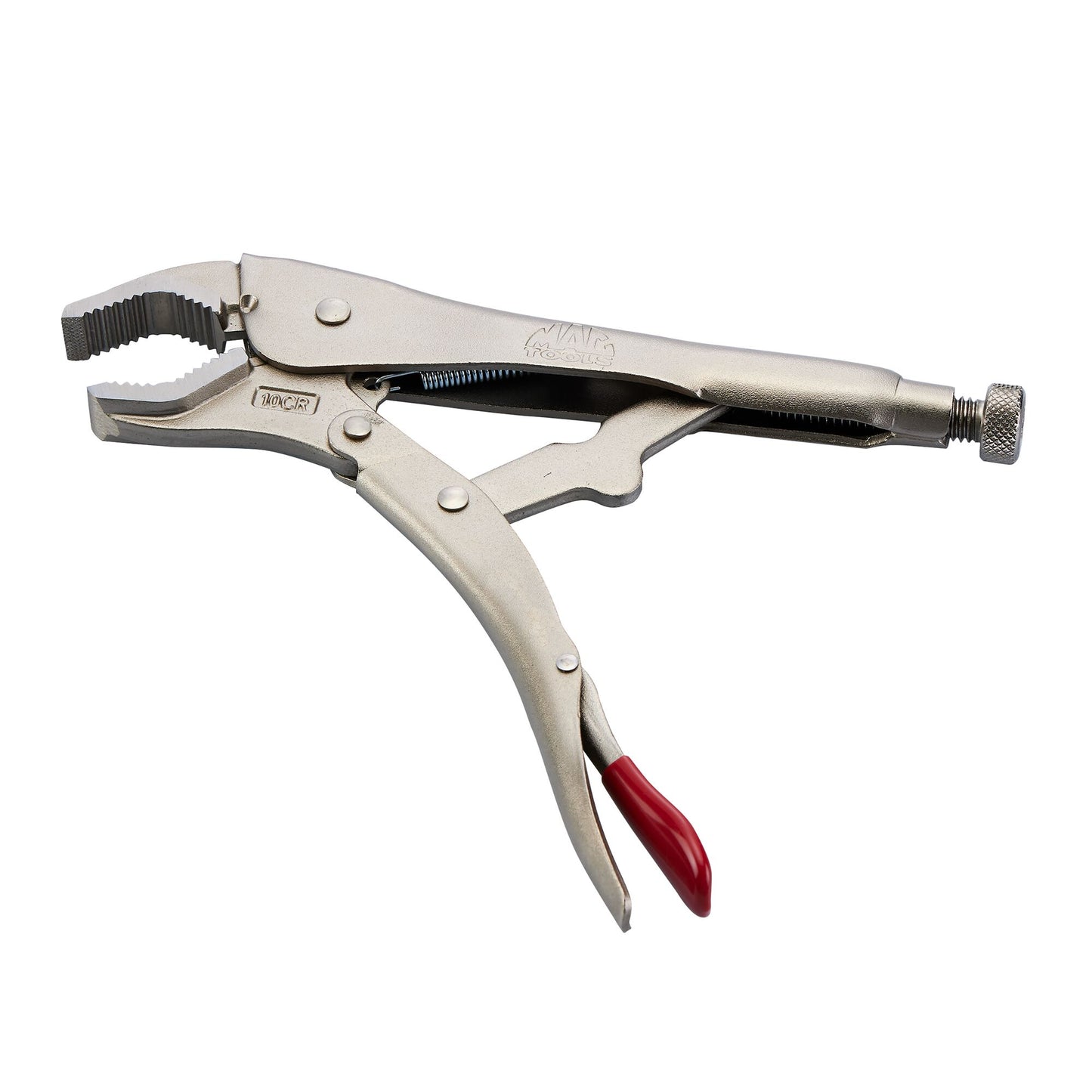 10" Curved Jaw Trigger Release Locking Pliers - Red