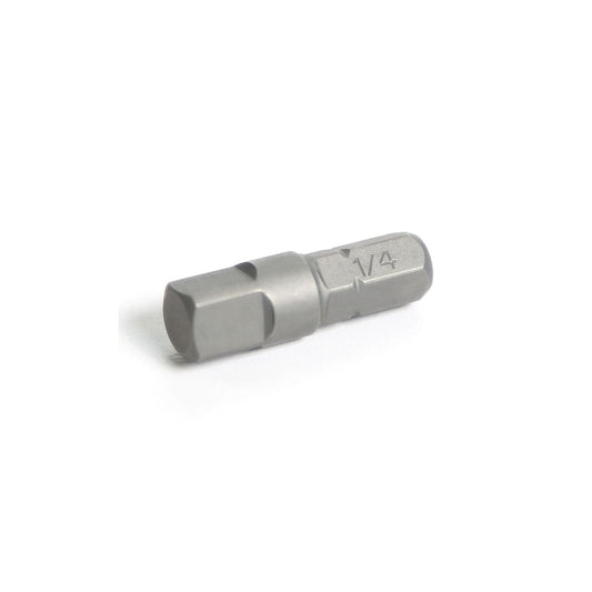 1/4" Hex Drive Male x 1/4" Square Drive Male Bit Adapter - 1"